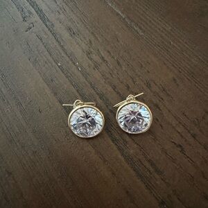 J. Crew Elegant Gold and Silver Crystal drop Earrings